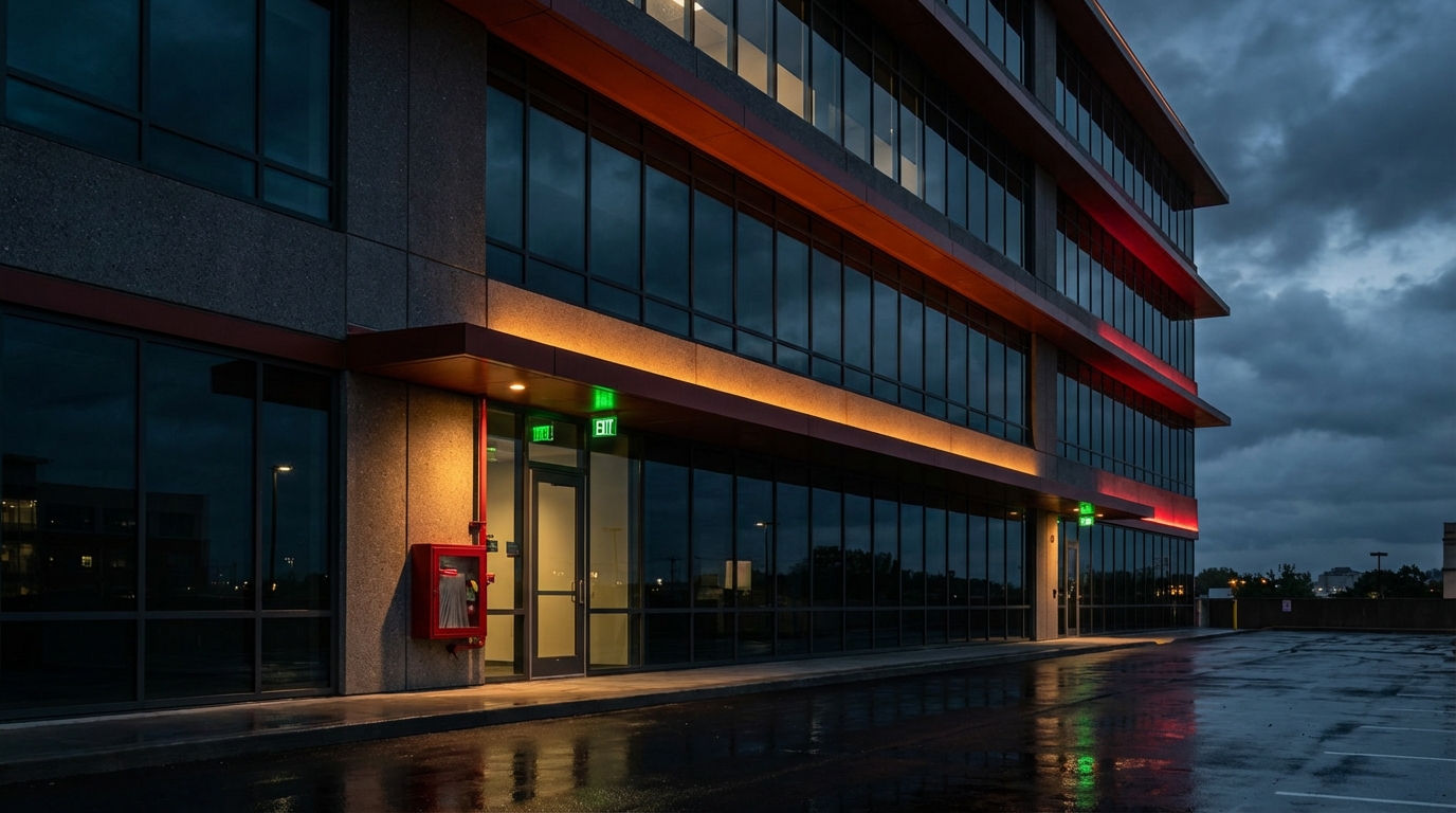 Edifício com sistemas PPCI